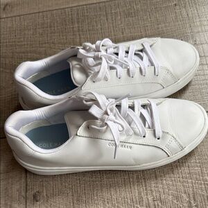 Cole Haan Classic White Leather Sneakers. Only worn once. Very good condition.